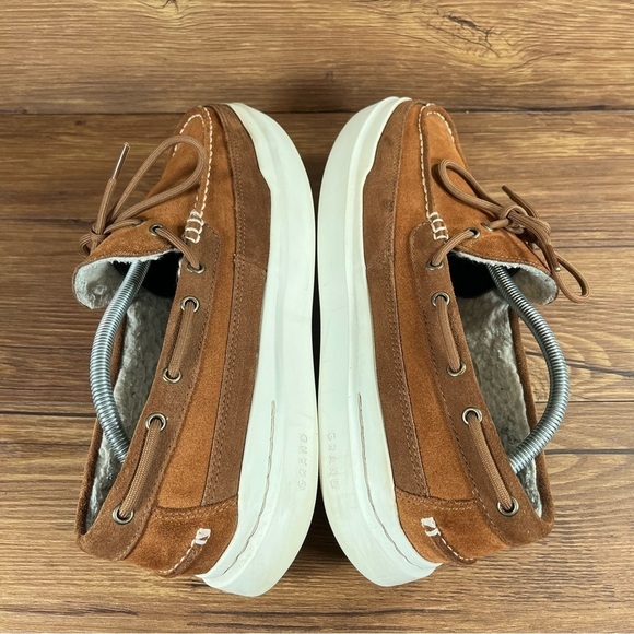 Cole Haan Grandpro Rally Brown Suede Moccasins Slippers Men’s Size 10 - Picture 2 of 11